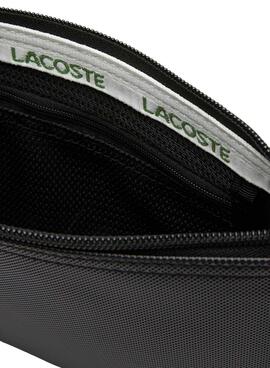 Handtasche Lacoste Flat Crossover Bag Schwarz Damen