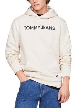 Sweatshirt Tommy Jeans Reg Bold Beige Herren
