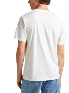 T-Shirt Pepe Jeans Claude Weiß für Herren