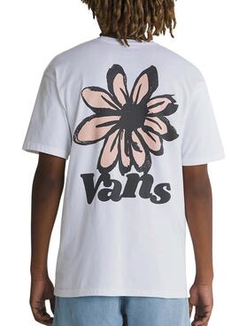 T-Shirt Vans Brush Petal Weiß für Herren
