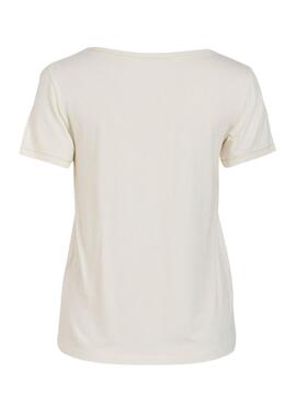 T-Shirt Vila Mase Weiß für Damen