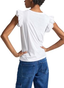 Pepe Jeans Lindsay Weißes T-Shirt für Damen.