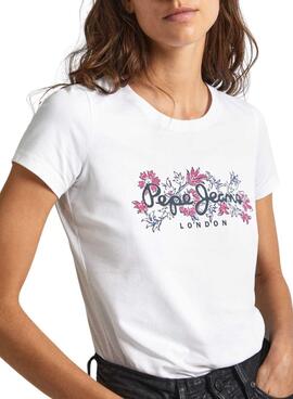 T-shirt Pepe Jeans Korina Weiß für Damen