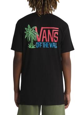 T-Shirt Vans Palm Lines Schwarz für Herren