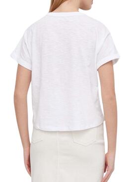 T-Shirt Pepe Jeans Lax Weiß für Damen