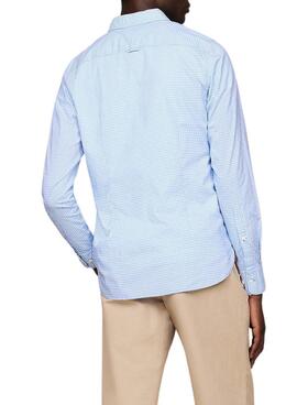 Tommy Hilfiger Flex Textured Blue Shirt für Herren