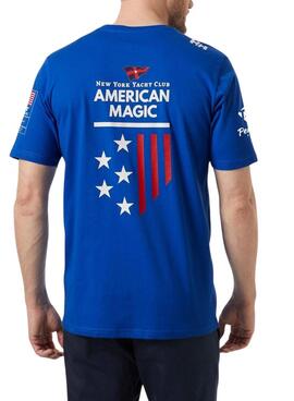 T-shirt Helly Hansen American Magic Blau für Herren