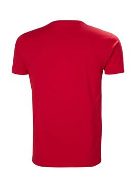 T-Shirt Helly Hansen Shoreline Rot für Herren.
