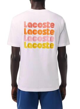 T-Shirt Lacoste Retro Loose Weiß für Herren