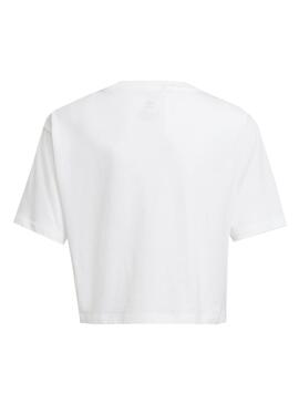 T-Shirt Adidas Crop T-Shirt Weiss für Mädchen