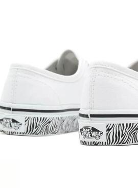 Sneaker Vans Authentic Weiss Zebra für Mädchen