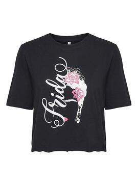 T-Shirt Only Frida Schwarz Life Damen Kahlo für