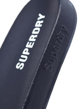 Flip flops Superdry Core Pool Slide Marineblau Herren
