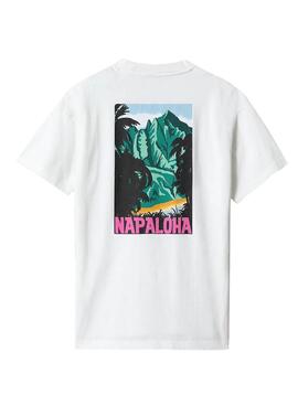 T-Shirt Napapijri S-Alhoa Weiss Herren Damen