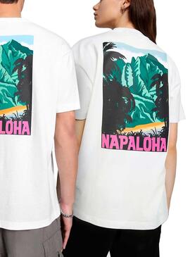 T-Shirt Napapijri S-Alhoa Weiss Herren Damen