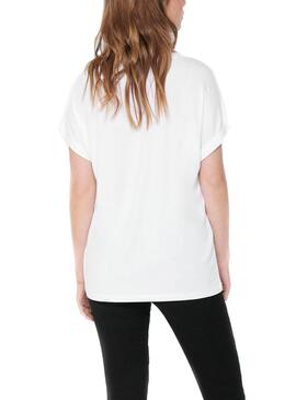 T-Shirt Only Moster Weiss für Damen