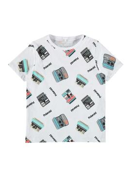 T-Shirt Name It Polaroid Weiss für Junge