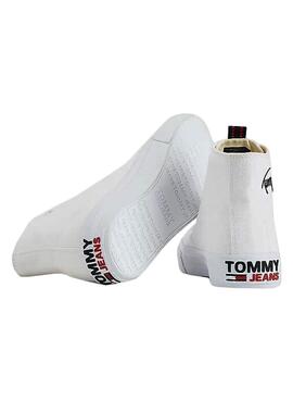 Sneaker Tommy Jeans Long Laze Midcut Weiss