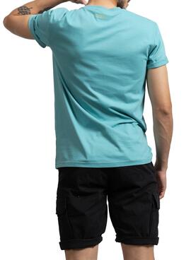 T-Shirt Basic Klout Blau für Herren und Damen