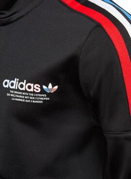 Trainingsanzug Adidas Tracksuit Adicolor Schwarz Junge Mädchen