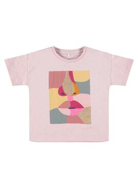 T-Shirt Name It Lossie Rosa Claro für Mädchen