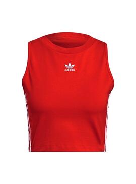 Top Adidas Tank Crop Rot für Damen