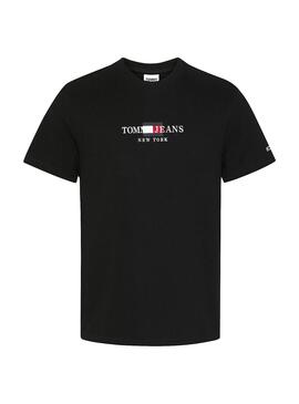 T-Shirt Tommy Jeans Timeless Schwarz für Herren