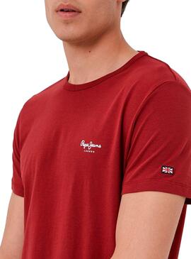 T-Shirt Pepe Jeans Original Basic 3 Rot Herren