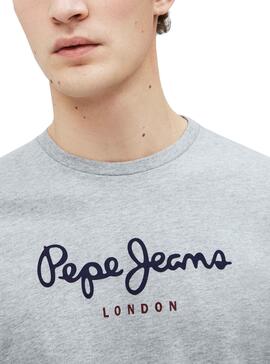T-Shirt Pepe Jeans Eggo Long Grau für Herren