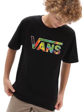 T-Shirt Vans Classic Logo Schwarz für Fill Junge