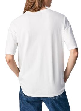 T-Shirt Pepe Jeans Dharma Weiss für Damen