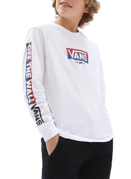 Sweatshirt Vans Easy Logo Weiss für Junge