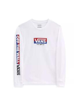 Sweatshirt Vans Easy Logo Weiss für Junge