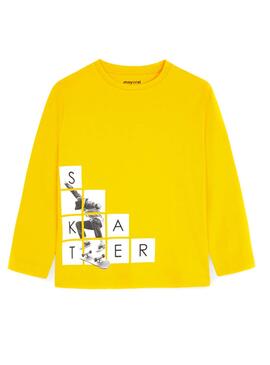T-Shirt Mayoral Skater Miel Gelb für Junge