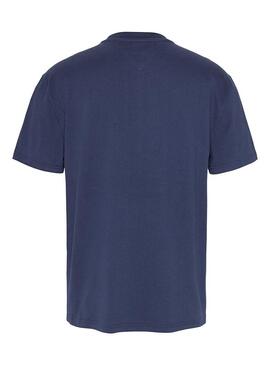 T-Shirt Tommy Jeans Vertical Marineblau Herren