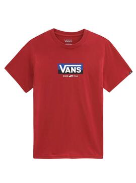 T-Shirt Vans Easy Logo Rot für Junge
