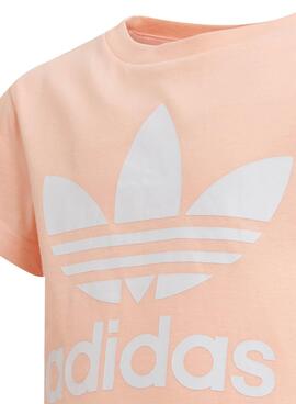 T-Shirt Adidas Trefoil Rosa für Mädchen