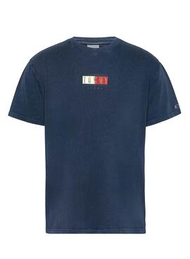 T-Shirt Tommy Jeans Vintage Flag Marineblau Herren