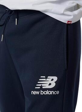 Hose New Balance Stack Logo Marineblau Herren