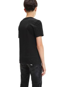 T-Shirt Calvin Klein Shadow Logo Schwarz Junge