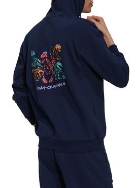 Sweatshirt Adidas Funny Dino Marineblau für Herren
