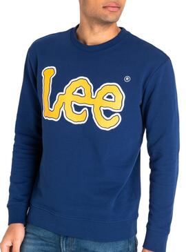 Sweatshirt Lee Logo Blaue Herren
