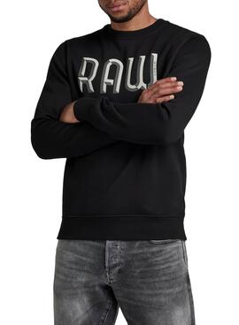 Sweatshirt G-Star Raw 3D Schwarz für Herren