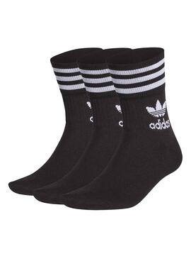 Socken Adidas Mid Cut Schwarzs