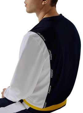 Sweatshirt Lacoste Sport Colorblock Weiss Herren