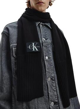 Schal Calvin Klein Jeans Knitted Basic Schwarz