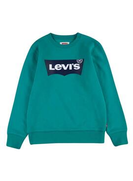 Sweatshirt Levis Crew Logo Grün für Junge
