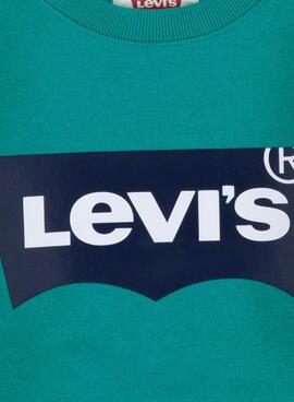 Sweatshirt Levis Crew Logo Grün für Junge