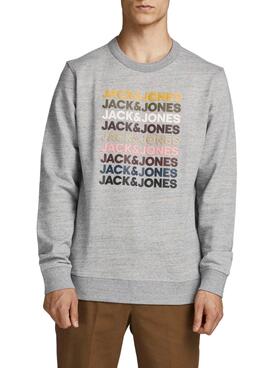 Sweatshirt Jack Jones Blalandon Grau für Herren