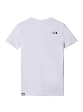 T-Shirt The North Face Simple Weiss für Junges